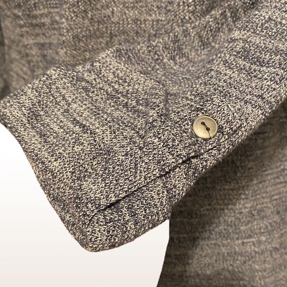 Croft & Barrow Sweater XL Blue White Long Knit Crew Neck 3/4 Sleeves - Picture 9 of 11